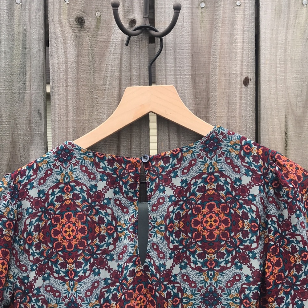Xhilaration Blue/Gray Paisley Dress - Size Small - Picture 6 of 8